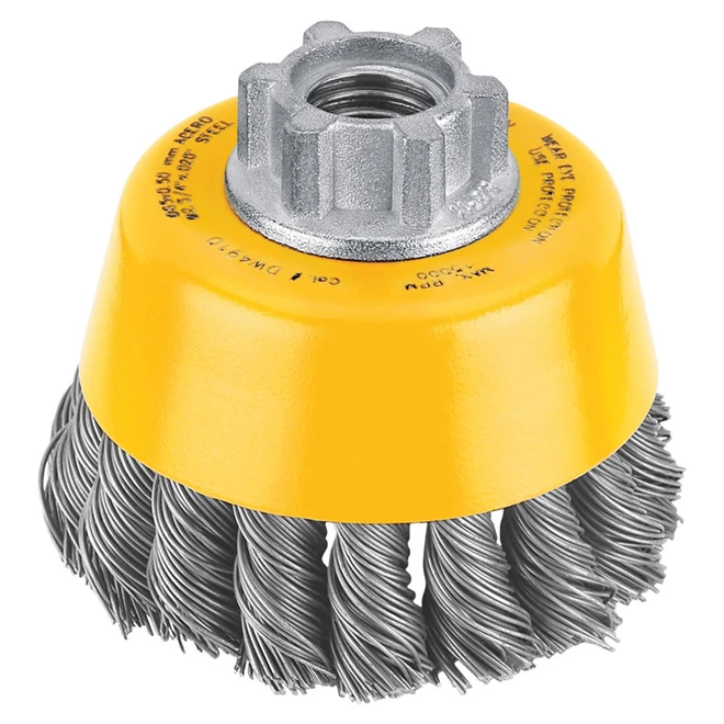 DeWalt Cup Brush - Knotted Wire - 1 Per Pack - 4-in Dia X 1 1/8-in Bristle L 3 DeWalt Cup Brush - Knotted Wire - 1 Per Pack - 4-in Dia X 1 1/8-in Bristle L