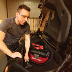 Craftsman 20V MAX Cordless Wet And Dry Vacuum - 7.5 L - Red/Black - Bare Tool (battery Not Included) 9 Craftsman 20V MAX Cordless Wet And Dry Vacuum - 7.5 L - Red/Black - Bare Tool (battery Not Included) -Ironclad Tools 00276602e L