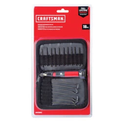 Craftsman Precision Tool Set - Multi-Bits - Black And Red - 18/Pack