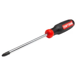 Craftsman Crosstip Screwdriver - Bi-Material - #3 X 6" - Red And Black -Ironclad Tools 00277017b L