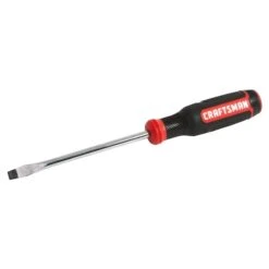 Craftsman Slotted Screwdriver - Bi-Material - 5/16" X 6" - Red And Black -Ironclad Tools 00277018b L