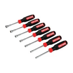 Craftsman Nut Driver Set - 1/4'' - Black/Red - 7 Pieces -Ironclad Tools 00277035b L