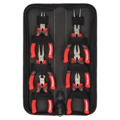 Craftsman Pliers Set - Mini - Steel - Red And Black - 6/Pk