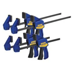 Irwin Quick-Grip Clamp Set 2 X 6-in And 2 X 12-in Pack Of 4 -Ironclad Tools 02445318c L