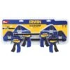 Irwin Quick-Grip Clamp Set 2 X 6-in And 2 X 12-in Pack Of 4 2 Irwin Quick-Grip Clamp Set 2 X 6-in And 2 X 12-in Pack Of 4 -Ironclad Tools 02445318e L