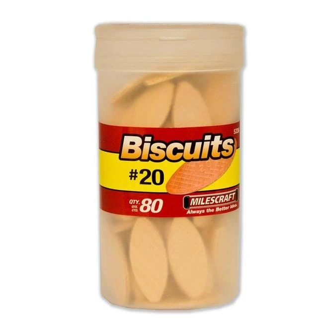 Milescraft #20 Plate Joiner Standard-Size Biscuits (80-Count) 4 Milescraft #20 Plate Joiner Standard-Size Biscuits (80-Count) - Image 2