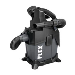 Flex 24-V Wet/Dry Shop Vacuum - 1.6 US Gallons - Cordless - Bare Tool (battery Not Included) -Ironclad Tools 32165090 L