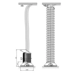 Richelieu 30 In To 84 In Cable Management Spine, Black -Ironclad Tools 330951050 AlternateImage4 l