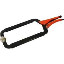 Grip-on 18-in Welding C-Clamp With Swivel Pad Locking Pliers