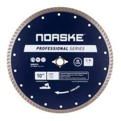 Norske 10-in Wet Or Dry Cut Turbo Diamond Blade