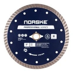 Norske 7-in Wet Or Dry Cut Turbo Diamond Blade