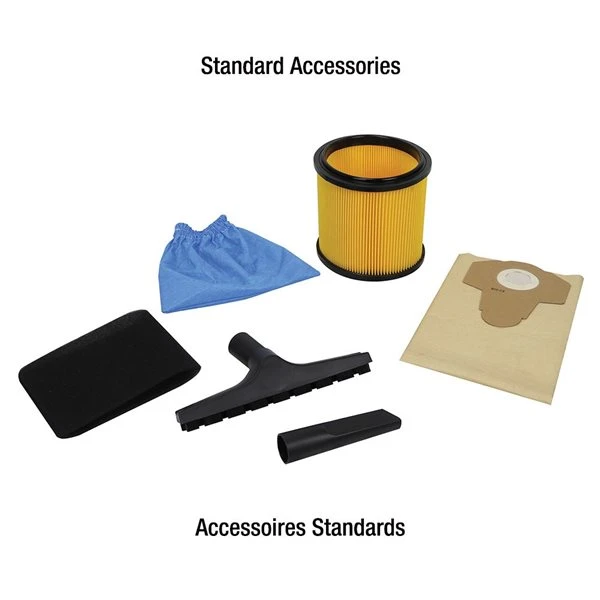 King Canada 8-Gallon (30-L) 4-HP Wet/Dry Corded Shop Vacuum 3 King Canada 8-Gallon (30-L) 4-HP Wet/Dry Corded Shop Vacuum