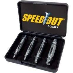Speed Out 4-pack Cobalt Double-ended 2-in Screw Extractor Set