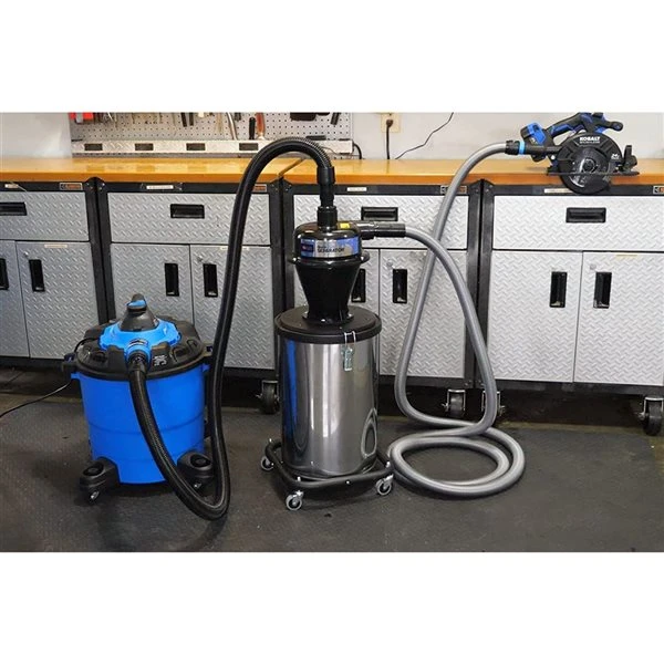 VPC 10-ft Quick Click Dust Collection Hose – 10-gal Stainless Separator Bin 6 VPC 10-ft Quick Click Dust Collection Hose – 10-gal Stainless Separator Bin - Image 4