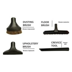 VPC Wet Dry Shop Vacuum Extension Hose - Deluxe Cleaning Attachments (12 Ft)