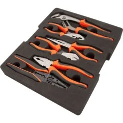 Dynamic Tools 7-Piece Pliers And Wire Stripper Set With Foam Tool Organizer -Ironclad Tools 332016319 MainImage 001 l
