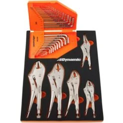 Dynamic Tools 7-Piece Locking Pliers & Hex Key Set With Foam Tool Organizer -Ironclad Tools 332016326 AlternateImage1 l