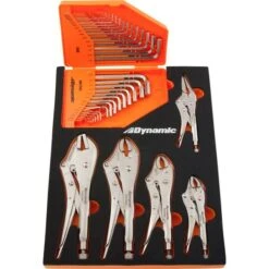 Dynamic Tools 7-Piece Locking Pliers & Hex Key Set With Foam Tool Organizer -Ironclad Tools 332016326 AlternateImage2 l