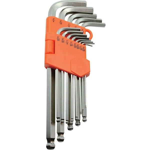 Dynamic Tools 13-Piece 3/64-in - 3/8-in SAE Ball End Long Hex Key Set 4 Dynamic Tools 13-Piece 3/64-in - 3/8-in SAE Ball End Long Hex Key Set - Image 2