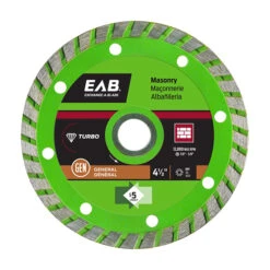 EXCHANGE-A-BLADE EAB Green Turbo Diamond Circular Saw Blade - Alloy Steel - 4 1/2-in Dia - 5/8-7/8-in Arbour