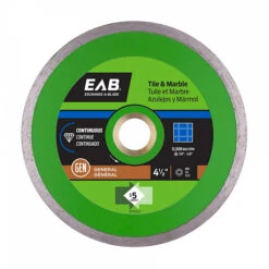 EXCHANGE-A-BLADE EAB Blade Continuous Diamond Circular Saw Blade - Green Series - 4 1/2-in Dia