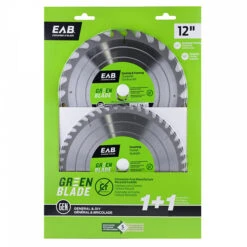 EXCHANGE-A-BLADE EAB Go Green Recyclable Framing Saw Blade Combo Pack - 12-in Dia - 28T And 60T- C2 ATB Carbide Teeth