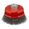 EXCHANGE-A-BLADE EAB Threaded Arbor Cup Brush - Carbon Steel - Crimped Wire - 1 Per Pack - 3-in Dia -Ironclad Tools 34595877 L