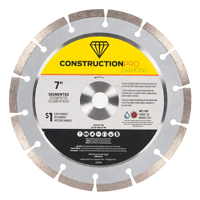 EXCHANGE-A-BLADE EAB Circular Saw Blade - Segmented - Diamond - 7-in Dia 3 EXCHANGE-A-BLADE EAB Circular Saw Blade - Segmented - Diamond - 7-in Dia