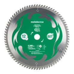 Metabo HPT VPR Mitre Circular Saw Blade - 12-in Dia - 80T - ATB C3 Carbide Teeth