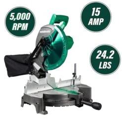 Metabo HPT Single Bevel Compound Mitre Saw - 10-in - 15 A Motor