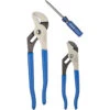 Channellock Tongue And Groove Pliers Set - Permalock Fastener - High Carbon Steel - Right Angle