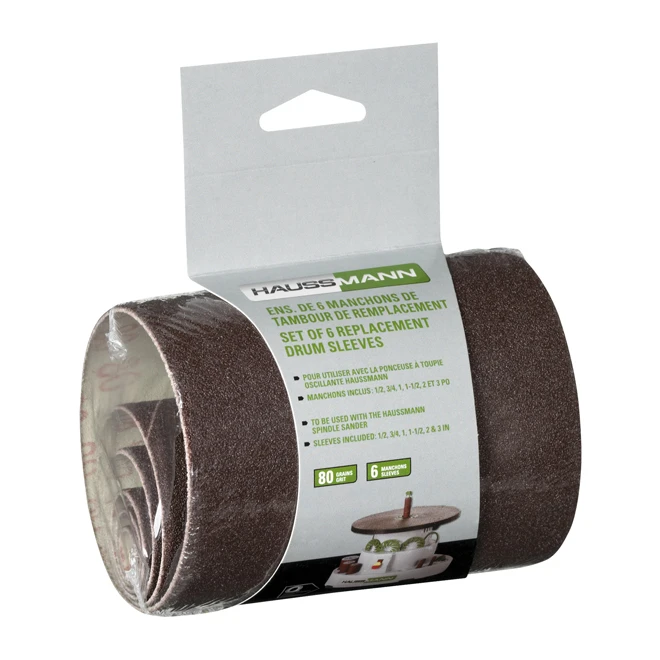 Drum Sleeves - Grit 50 - Pack Of 6 3 Drum Sleeves - Grit 50 - Pack Of 6