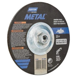 Norton Metal Grinding Wheel - Aluminum Oxide - Type 27 - 7-in Dia